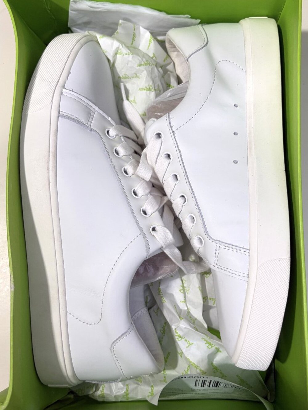 NIB Sam Edelman Ethyl White Leather Sneakers Women’s 9.5